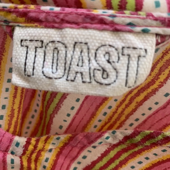 Toast cotton kaftan size small - medium pink stripe - Picture 9 of 12